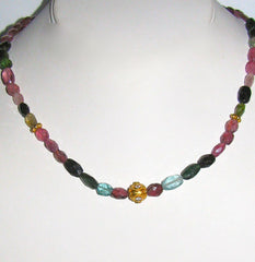 Faceted Tourmaline Necklace