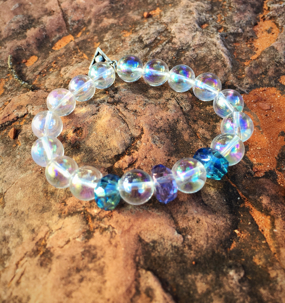 Rainbow Titanium Quartz Stone Bracelet 8 MM Healing Crystal —  BrahmatellsStore