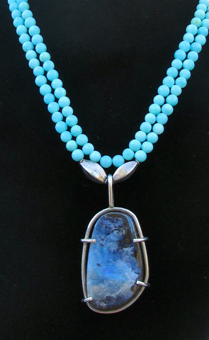 Boulder Opal Beaded Necklace