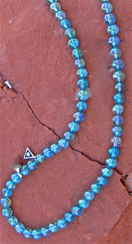 Aqua Aura Atlantean orb necklace