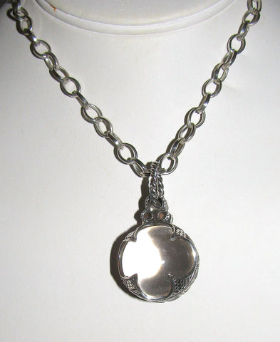 Atlantean Orb Sterling Silver Necklace